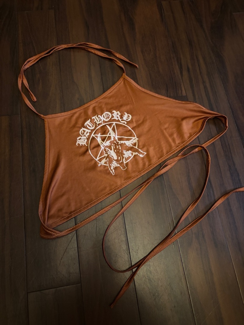 Rust Brown BATHORY halter top